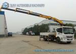 8000KG Foton Knuckle Boom Crane Mounted Truck 4 X 2 YC4E140-33 Engine
