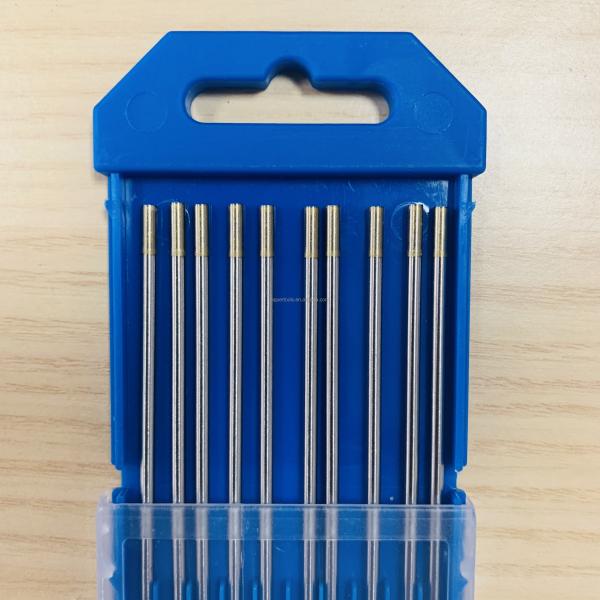 2.4mm*175mm WL15 Tungsten Electrodes TIG Welding Consumables with Customized Support