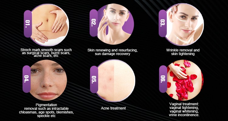 Face Lift Laser Co2 Fractional / Co2 Fractional Laser Equipment 6 Kinds Scan Mode