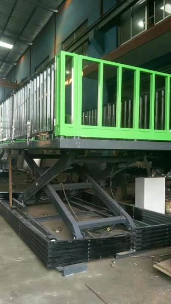 Warehouse Stationary Hydraulic Lift Table With Large Platform And Heavy Duty
