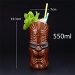Creative Ceramic Tiki Mugs Hawaiian Cocktail Mug Porcelain Beer Wine Mug