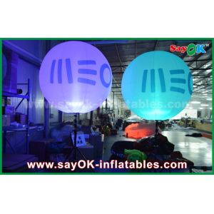 Advertising 1.5m DIA Tripod Standing Inflatable Balloon / Ball With LED Light