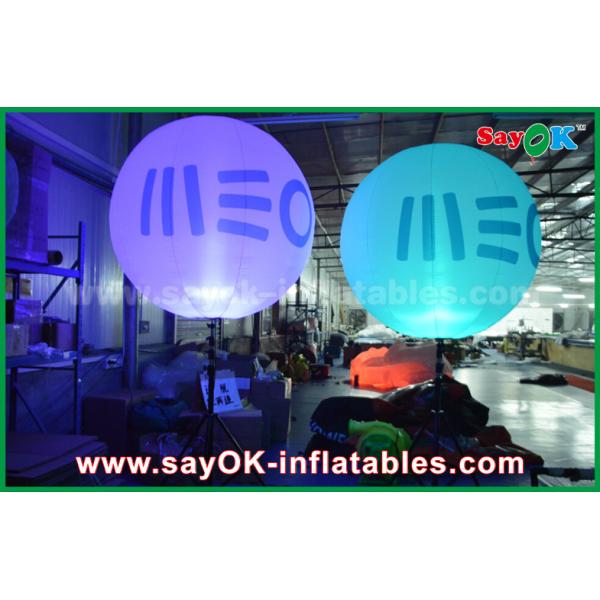 China Advertising 1.5m DIA Tripod Standing Inflatable Balloon / Ball With LED Light factory