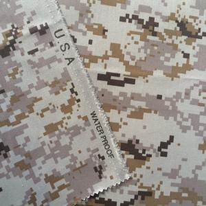 China 21s*21s Digital Waterproof Camouflage Fabric Workwear Material Twill 3/1 factory