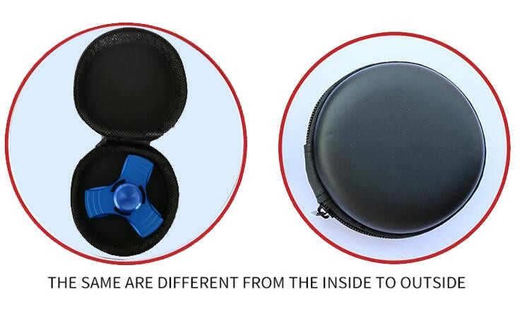 Desk toy spinner aluminium colorful fidget metal tri angle fight edc aluminum spinner with display box 1110
