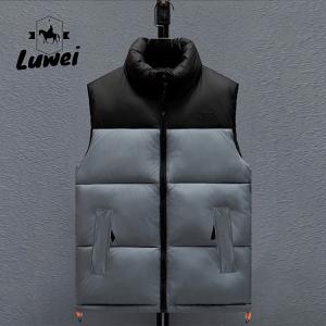 China Winter Windproof Casual Stand Collar Mens Formal Utility Waistcoat Men Puffer Gilet Mens Fleece Gilets factory