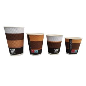 China PHA Coated Compostable Paper Cups Biodegradable Insulated For Hot Drinking　 factory