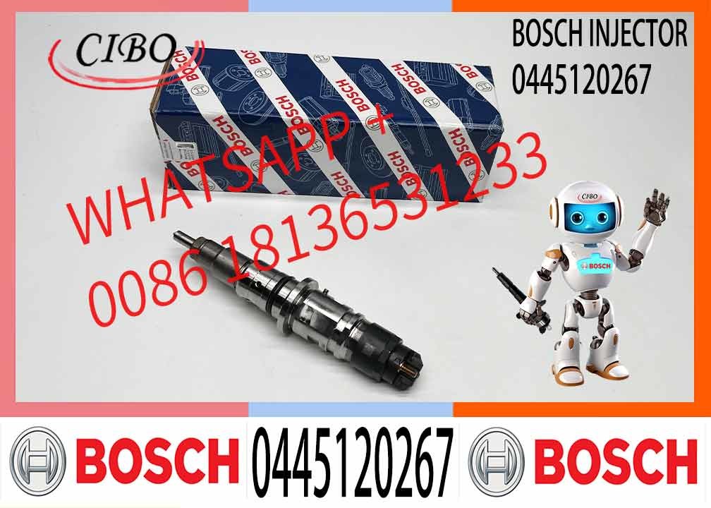 High quality 0445120267 0445 120 267 0 445 120 267 Diesel Common Rail Fuel Injector Injection Nozzle for Bosch CUMMINS