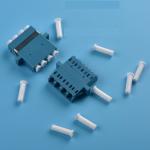 CATV / FTTH Fiber Optic Adapter / QUAD LC Plug No Shutter , Fiber Optic Cable