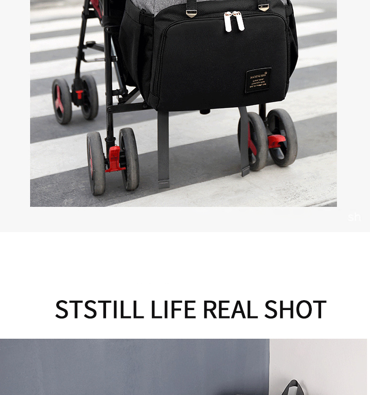 ISO9001 Fashion Mummy Maternity Nappy Diaper Bag Backpack With USB