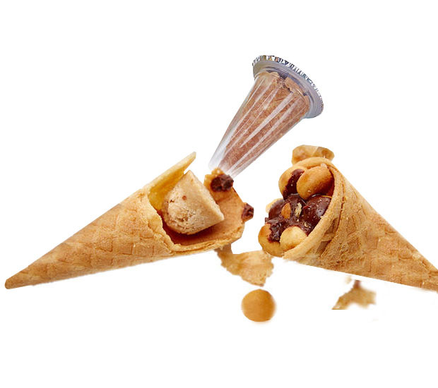 380V 16kg/H 135mm Ice Cream Cone Production Line