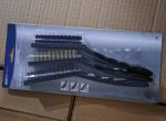 3Pcs Mini Wire Brush Set With Stainless Steel Brass and Nylon Bristles