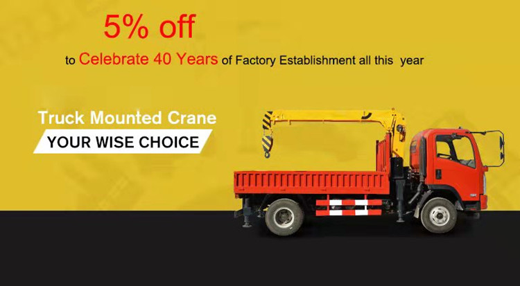 SQ5SA2 Hydraulic 5 Ton Crane Field Maintenance And Repair Service Included