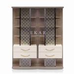 Contemporary Design High End Glass Cupboard Cabinet For Drinks W005D8