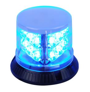 China Powerful Blue Police Beacon Light , PC Shell LED Warning Beacons For Vehicles factory