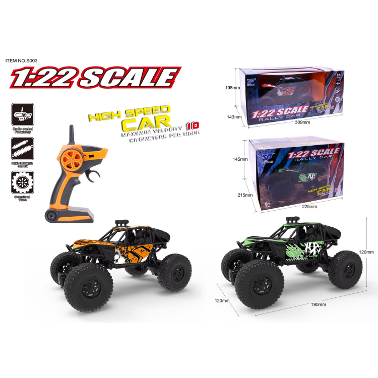 S-003w High Speed Rc Car 1/22 Scale Fpv Hd Aerial Cross-country Climbing Car for Children Gifts and 12mins Working Time