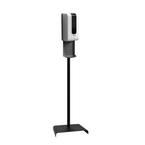 China Floor Standing 1L Automatic Hand Sanitizer Dispenser With Advertising Panel factory