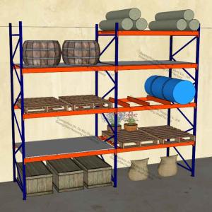 China 4 Tier CE Factory Pallet Racking 3T Commercial Shelving Units factory