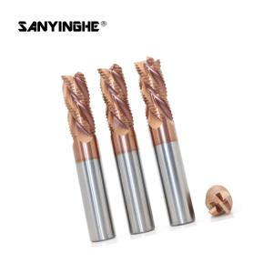 China HRC45 Tungsten Carbide Roughing End Mills Cnc 20mm Milling Cutter Chip Breaker Cutting Tool factory