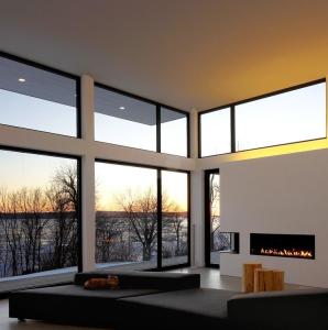 China American Style Panoramic Windows And Doors Tempered Glass Aluminum Fixed Picture Window factory