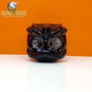 China Plastic 13 Watts 2 Lens Red Devil Eyes lion Shape White Yellow Flashing Dual Color 12V Mini Driving Light LED Headlights factory