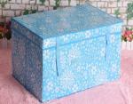 Customized Foldable Lamination Non Woven Storage box /bins , Pink / Yellow /