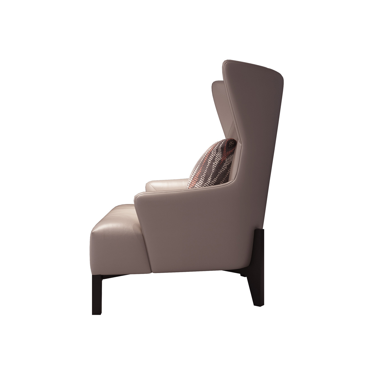 Lobby sofa furniture of Leather upholstery in Modern design for Hotel hall reception seating chairs
