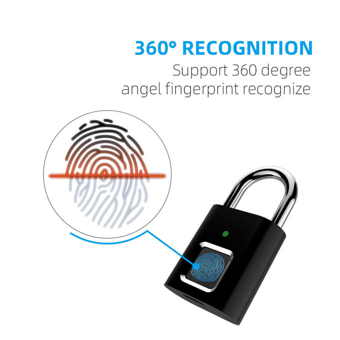 L34 Fingerprint USB Charge Anti Theft Touch Lock NO Key Unlock