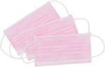 Triple Layer Surgical Mask Dust Proof Pink Face Mask Medical Use