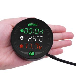 China 5 In 1 12v Led Panel Digital Voltmeter For Motorcycle factory