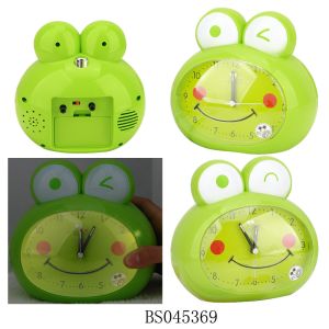 Lovely frog alarm clock table clock for kids