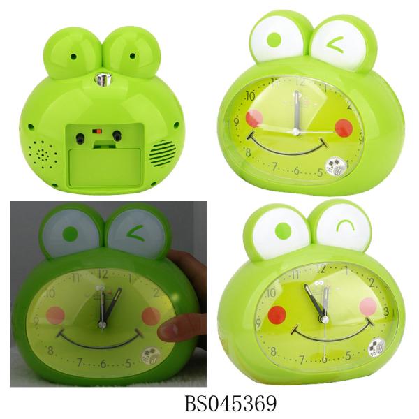 Lovely frog alarm clock table clock for kids