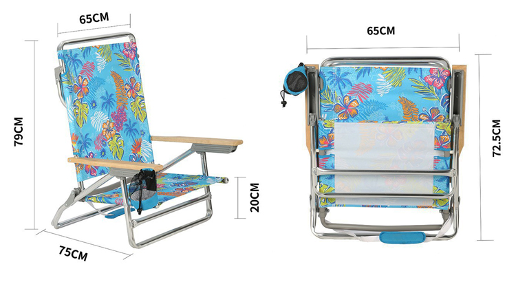 Portable Ultralight Aluminium Backpack Chair for Camping Picnic Fishing Beach Outdoor