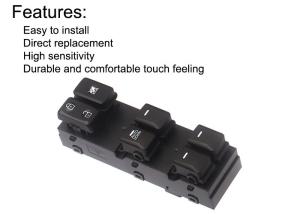 China Auto Power window switch Front Left MT for Hyundai Sportage six key with red light 2011-2016 OE 93570-3W000 factory
