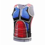 Colorful Cartoon Sleeveless Custom Anime T Shirts Sublimation Printing