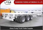 40ft container carry flatbed truck trailer Air suspension super single tire for