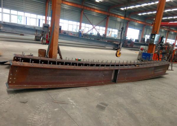 Bending Structural Steel Fabrication / Arch Shaped Curved Girders Steel
