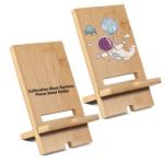 Heat Transfer Printed Bamboo Sublimation Phone Stand Blanks With Charging Port