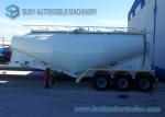 50000 L Lifting Axle Bulk Cement Semi Tanker Trailers Single Wheel