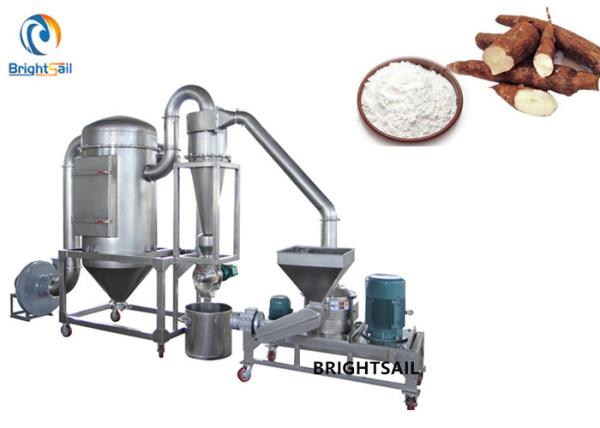 Dried Cassava Chip Fine Powder Grinding Machine Yam Plantain Flour Air