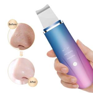 China Portable Electric Ultrasonic Facial Scraper Cleansing Peeling Skin Lifting Firming factory