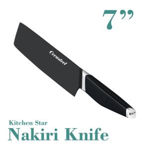 China 7 Inch Sharp Kitchen Knives / Hammertone Blade Ceramic Cutter Knife factory
