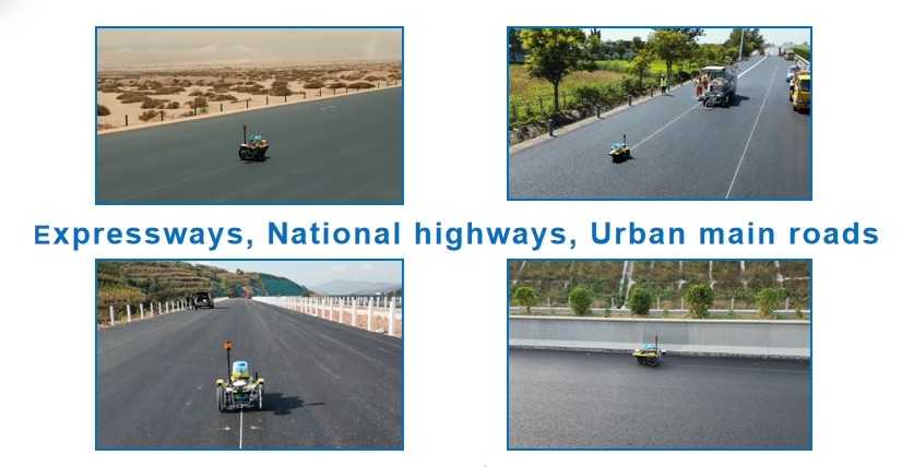 Intelligent Robot Prime Line Road Marking Machine GPS Satellite Positioning