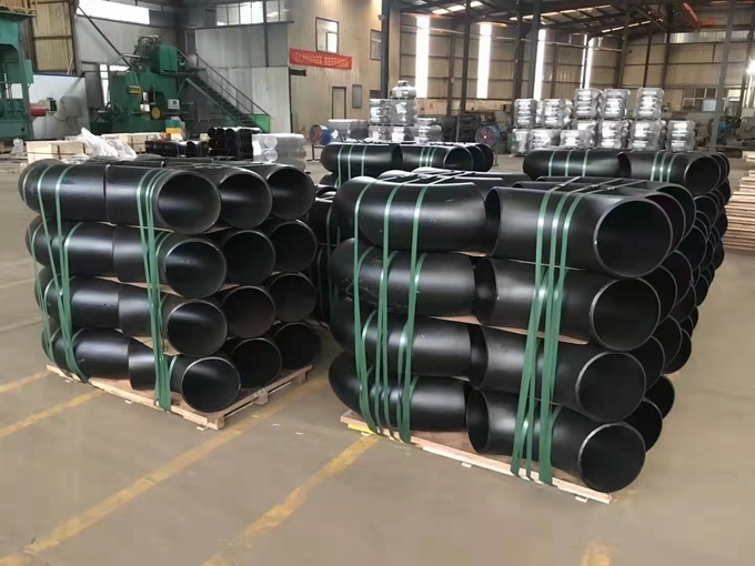 Carbon Steel Butt Weld Pipe Fittings Seamless Straight ASME B16.9 Elbow SCH40 DN50 5