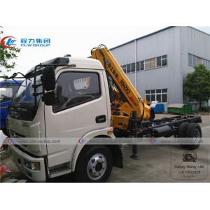 Dongfeng Duolicar 4T 5T Folding Arm Hydraulic Boom Truck Crane
