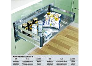 China Easy To Assemble Modern Kitchen Accessories Shelf Bowl Basket Chrome Finish factory