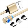 Buy cheap Type C Iphone ElbowMagnetic USB Cable 360 Degree Rotation Cable OD 3.2mm from wholesalers