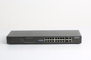 China HiOSO 16 10/100M RJ45 Ports 2 GE Combo Uplink Ports Ethernet Access Switch 18 Ports factory