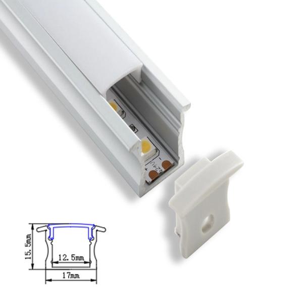 17x8mm Wall Mounted Flat LED Aluminum Profile for House Decoration and Kitchen