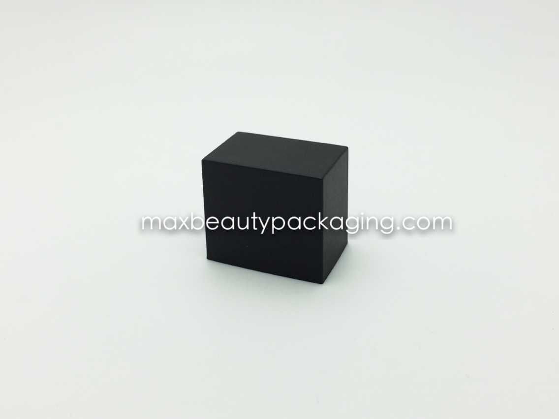 N2036 shiny matte black coating finish nail polish cap nail polish packaging double square cap uv coating colors